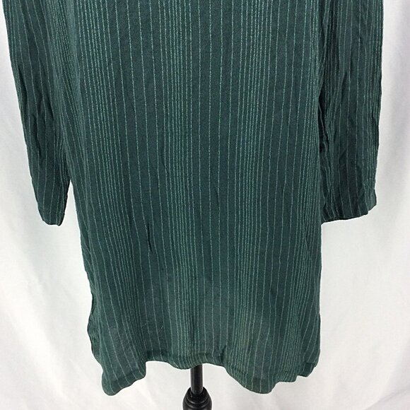 RVCA Dress Womens Size Medium 10 Green V-Neck Shift Lightweight Beach Skater - Picture 6 of 8